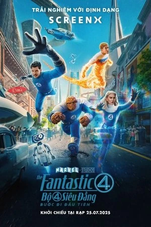 Poster phim Bộ Tứ Siêu Đẳng: Bước Đi Đầu Tiên (The Fantastic 4: First Steps) - 2025