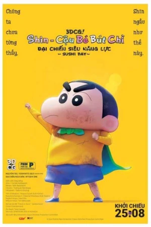 Shin Cậu Bé Bút Chì Movie 31: Đại Chiến Siêu Năng Lực Sushi Bay - Crayon Shin-chan Movie 31: Chounouryoku Daikessen - Tobe Tobe Temakizushi, Shin Jigen! Crayon Shin-chan the Movie: Chounouryoku Daikessen - Tobe Tobe Temakizushi (2023)
